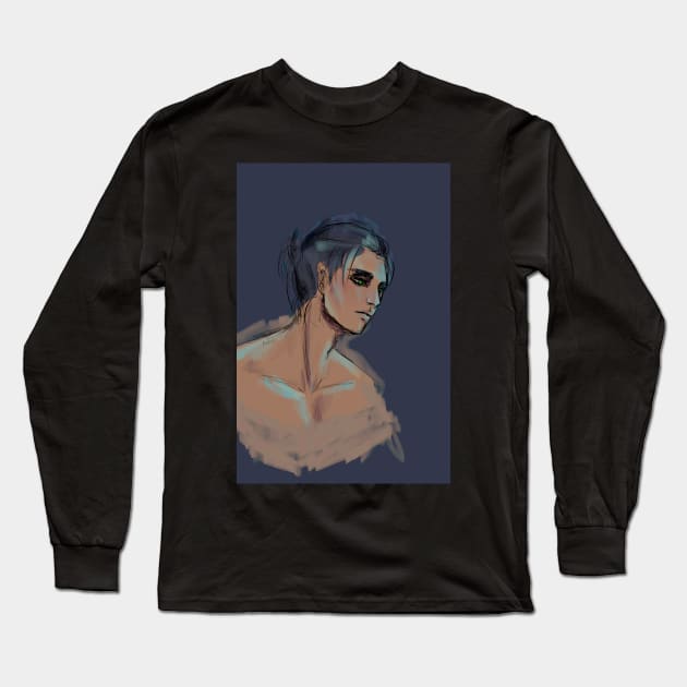 blue eren Long Sleeve T-Shirt by NONAMEKOKO